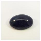 LAB GROWN BLACK OPAL - 3.3ct. Oval cabochon cut