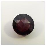 GARNET - 1.61ct. Round brilliant cut & Checkered Round Cut