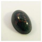 BLOODSTONE  - 0.53ct. Oval cabochon cut