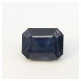 NATURAL BLUE SAPPHIRE - 2.07ct. Emerald cut