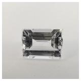 LAB GROWN WHITE SAPPHIRE - 2.93ct. Square cut