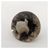 SMOKEY QUARTZ - 10.55ct. Round brilliant cut