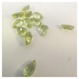 12 PERIDOT - 5.45ct. Pear shape brilliant cut