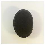 BLACK ONYX - 4.64ct. Oval cabochon cut