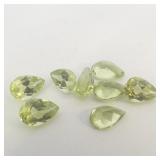 8 PERIDOT - 3.45ct. Pear shape brilliant cut