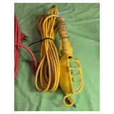 Lot of Electrical Extension Cords - Pink, Orange, Yellow Treble