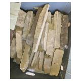 Box of Cultured Stone Flats - Various Shapes and Sizes