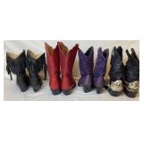 Laredo, Ariat, Dingo, and American West Trading Co Cowboy Boots