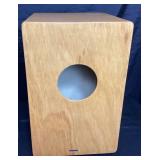 Toca Players Series Cajon Percussion Instrument with set of Cajon Brushes and Roland EL Cajon EC-10M Mic Processor