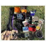 Fishing Bundle - Tackle Boxes, Lures, Vintage Poles, Minnkota Turbo Pro, Nets, Live Well, Minnow Buckets and much more