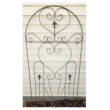 Garden Bundle - Wrought Iron Arbor, Metal Rabbit Fencing,Wrought Iron Garden Accents, Plant Hangers, 2 Trellis