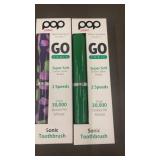 Set of 2 GoSonic Sonic Toothbrushes with Dupont Nylon Bristles