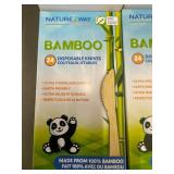 CA 2 - Naturezway Bamboo Disposable Cutlery Set - 24 Count Each 9 boxes