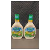 FL 5 - Set of 2 Bottles Hidden Valley Ranch Light Dressing - 24 FL OZ Each