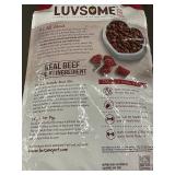 LUVSOME Adult Dog Food - Real Beef #1 Ingredient