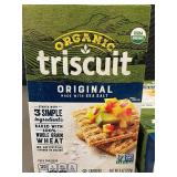 Group of 6 Packaged Organic Triscuit Crackers - Original Flavor with Sea Salt