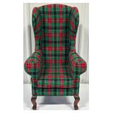 Vintage 1997 Collectors Plaid Santa Bear Christmas Chair Small Toddler Size