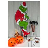 Holiday Outdoor Decor The GRINCH & His Dog, The Wicked Witch Feet, Pumpkins & More