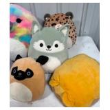 SQUISH MALLOW Plush Animals, Unicorn, Dragon, Raccoon, Platypuss, Unicorn & More -Qty 13