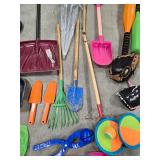 Huge Lot of Outdoor Kid Tools & Toys - Summer & Winter