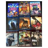 Large Lot of DVD Movies w/ Variety of Genres and Types - Qty 54