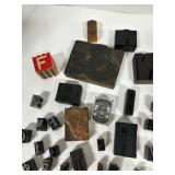 Vintage LETTERPRESS Wood and Metal Block Letters - Printing press / Advertising