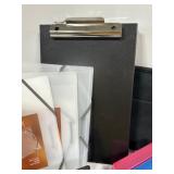 Brand New OFFICE Items Including Storage, Card Holders, Folders, 3 Ring Binders, Hole Punch and More