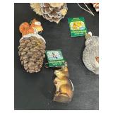 Large Variety of SQUIRREL Animal Christmas Ornaments including New Old World Christmas