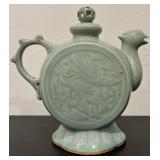 Celadon Chinese Phoenix Teapot