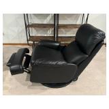 Barcalounger Black Leather Recliner