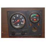 Chrysler Volvo Marine Gauge Panel with RPM and Temperature Meters