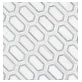 27 sq ft - Pavilion Picket 12 in x 12 in. Polished Marble Mesh-Mounted Mosaic Floor and Wall Tile