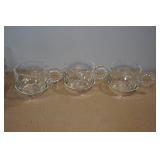 Glassware Snack Sip and Smoke Sets - 5 Trays, 3 Cups