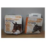 *2* Cashel Quiet Ride Fly Masks -Large Pony/Donkey & Horse