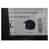 Daytona DOT Daytona Cruiser Motorcycle Helmet -Large, Hi Gloss Black