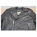 Open Road Insulated Black Leather Jacket - XS