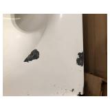 Bootz Industries Aloha 60 in. x 30 in. Soaking Bathtub with Right Drain in White Damaged   Customer Returns See Pictures