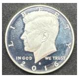 2016-S Gem Proof 90% Silver Kennedy Half Dollar