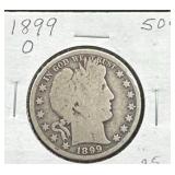 1899-O Barber Half Dollar (better year)