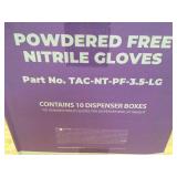 TAC Global Solutions Nitrile Powder-Free Gloves - Size Large