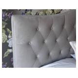 Gorgeous Grey Tufted King Size Bed Frame