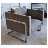 Robin Bruce Grey Upholstered Geneva Chair