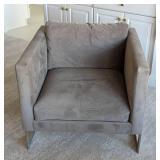 Robin Bruce Grey Upholstered Geneva Chair