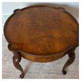 Beautiful Wooden Round End Table by Hekmen