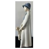 Vintage REX Valencia Figurine Porcelain Lady Holding Child