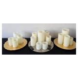 Assorted Battery Powered Flameless Pillar Candles