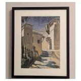 Framed Algeria Print by Kuzma Petrov-Vodkin