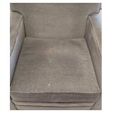 Grey Upholstered Armchair by Sherrill Furniture