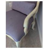 Custom Upholstered Purple Armchair