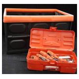 IRONTON SCREWDRIVERS / COLLAPSIBLE PLASTIC BOX